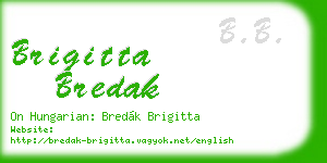 brigitta bredak business card